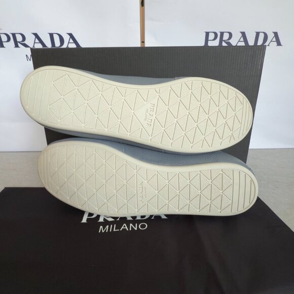 Prada 2EG430 White Deer Leather Men's Sneakers, Size Prada 10, 10.5, 11 - Picture 9 of 12